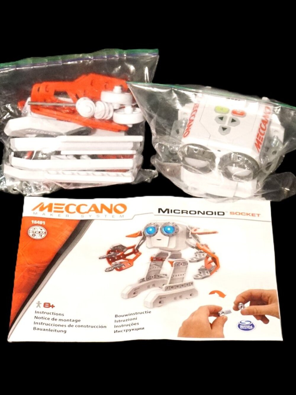 Meccano Maker System Modal #16401 2016 Micronoid Socket Robot